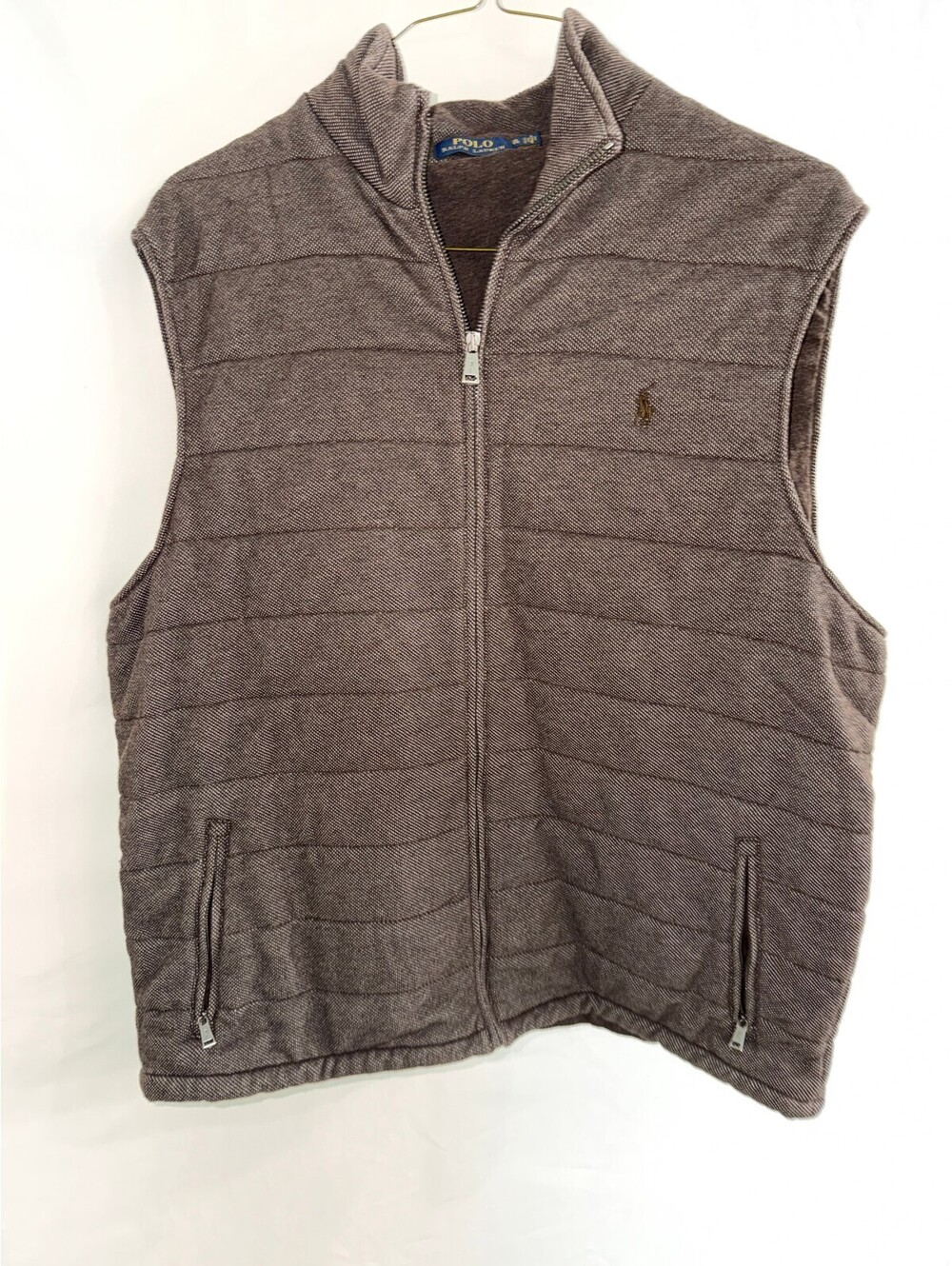 Polo Ralph Lauren Men's Brown Quilted Vest XL